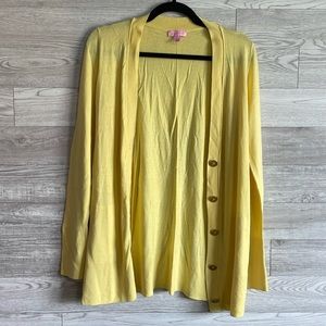 Lilly Pulitzer Yellow Cardigan Sweater